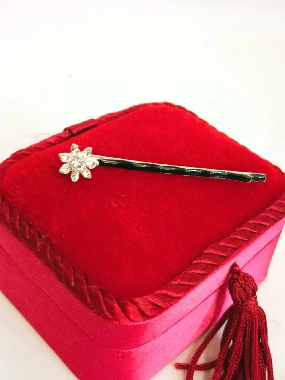 Rhinestone Hair Bobby Pins 4 Pcs Hair Accessories